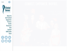 Tablet Screenshot of globalgenes.org